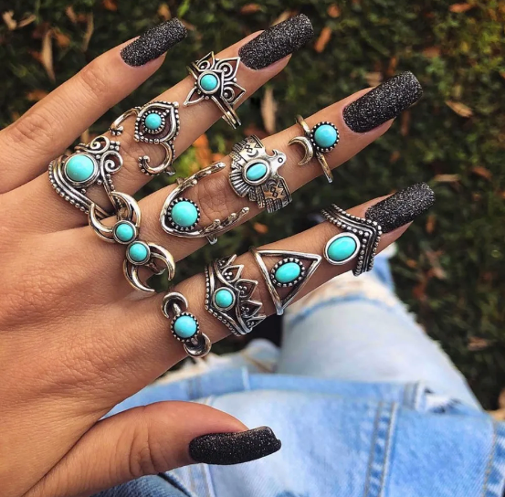 Crystal Rings, Stone Rings, Witch Rings, Boho Rings | Green Witch Creations