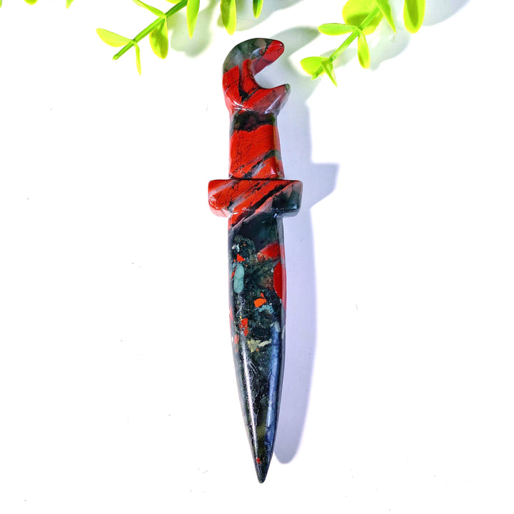 African Bloodstone Crystal Athame