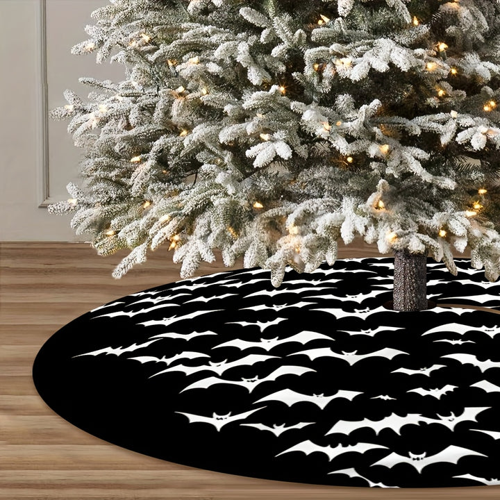 Black Bat Christmas Tree Skirt