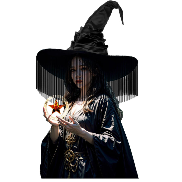 Black Tassel Witch Hats
