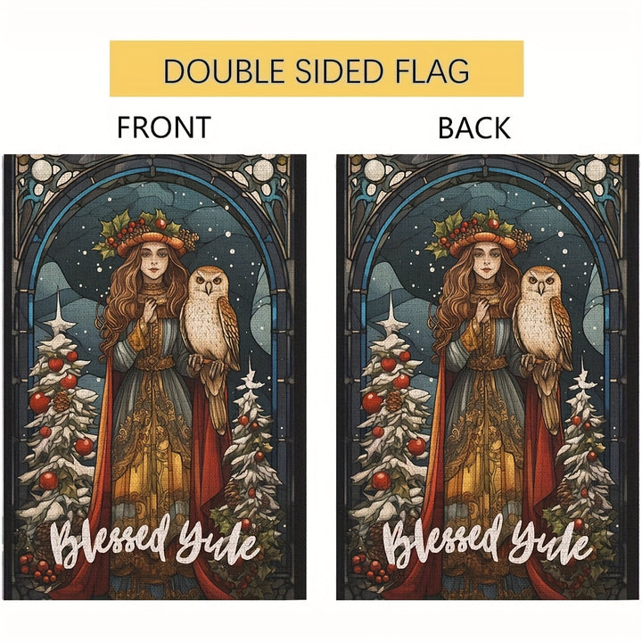 Blessed Yule Banner Flags