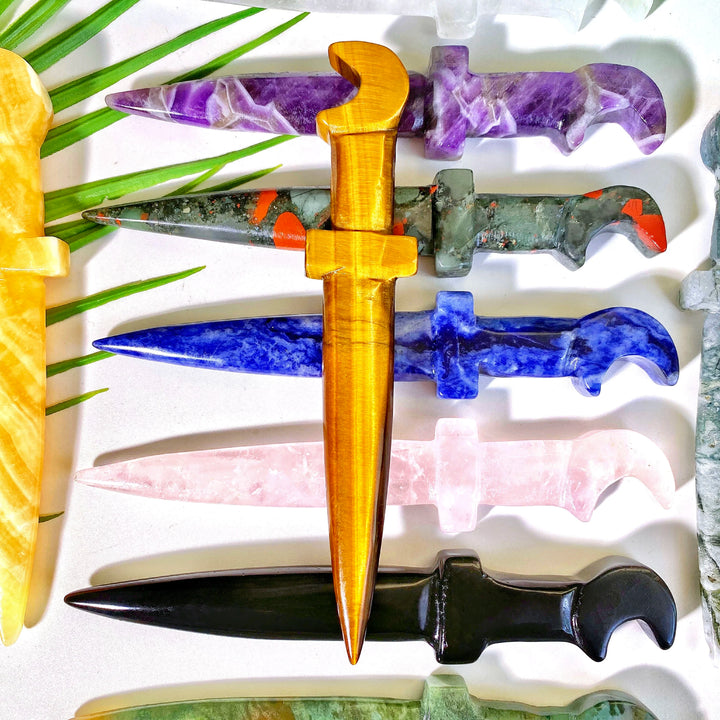 Crystal Athame Knives