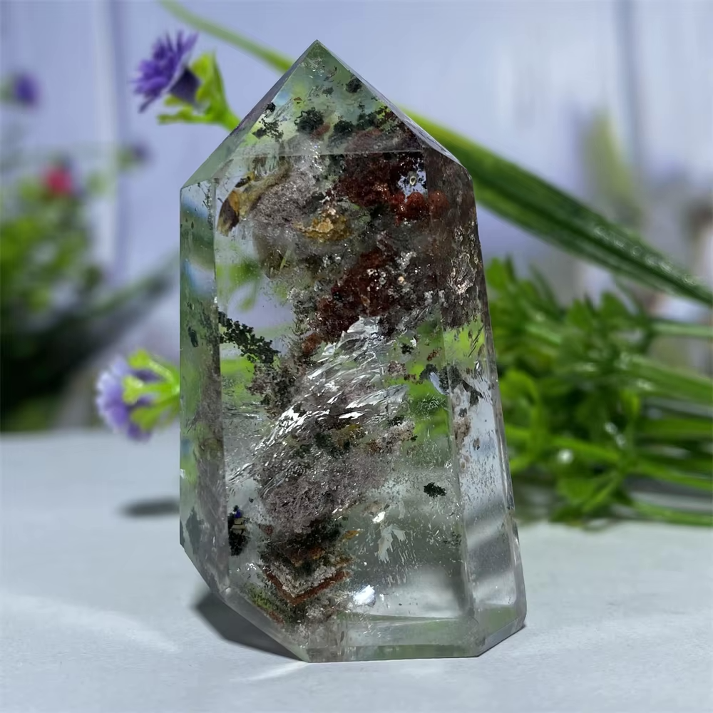 Buy Green Phantom Ghost Quartz Crystal Obelisks – Green Witch Buy Green Phantom Ghost Quartz Crystal Obelisks – Green Witch