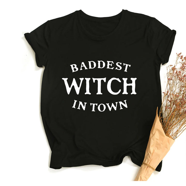 Baddest Witch In Town Crop Top Shirt
