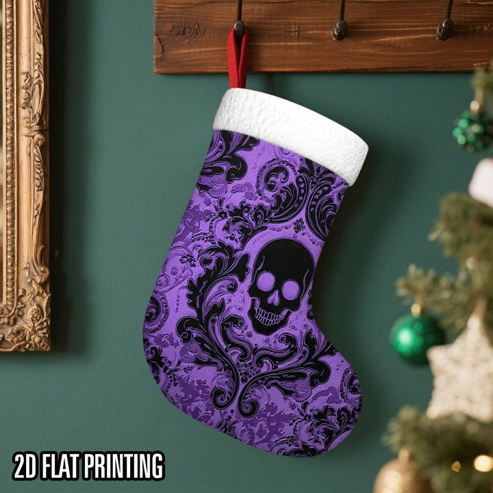 Merry Creepmas Skull Christmas Stockings