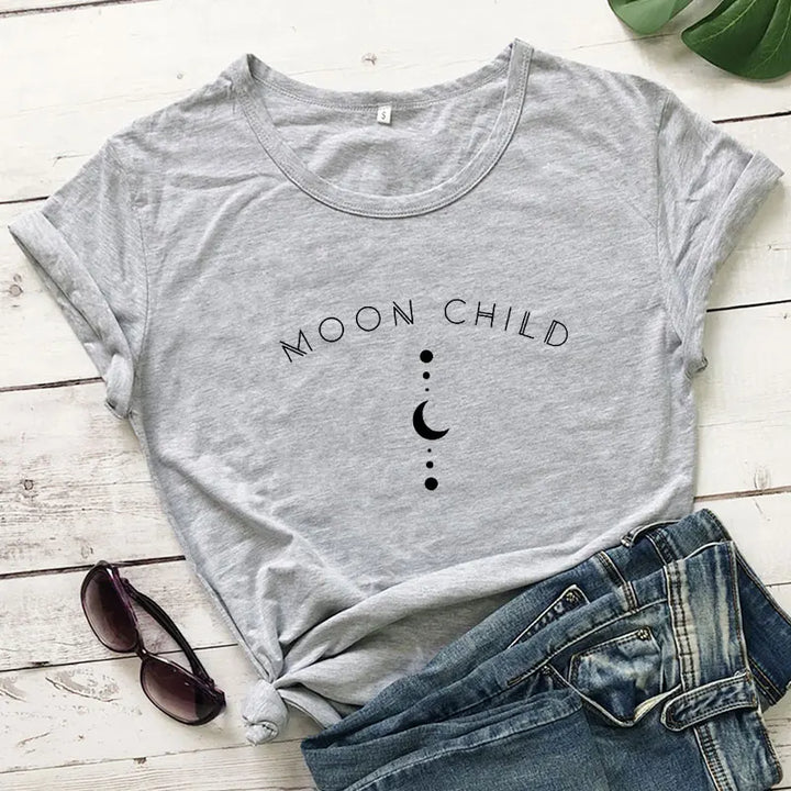 Moon Child Gray T-Shirt