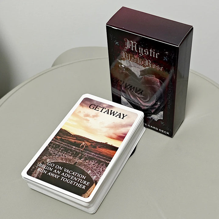 Mystic Black Rose Oracle Card Deck
