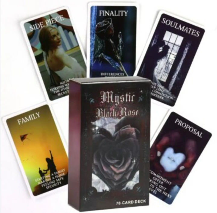 Mystic Black Rose Oracle Deck