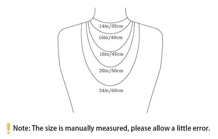 Necklace Size Chart