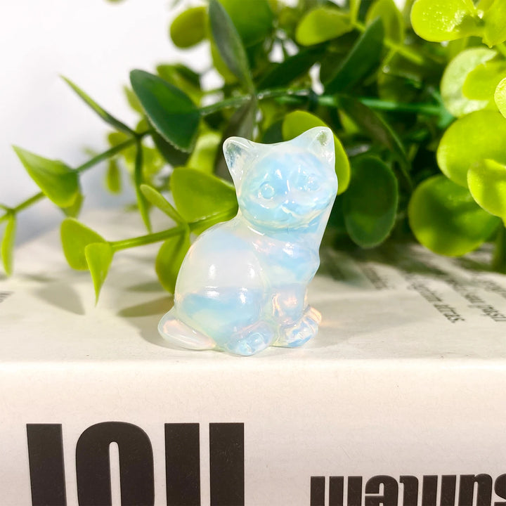 Opalite Crystal Cat