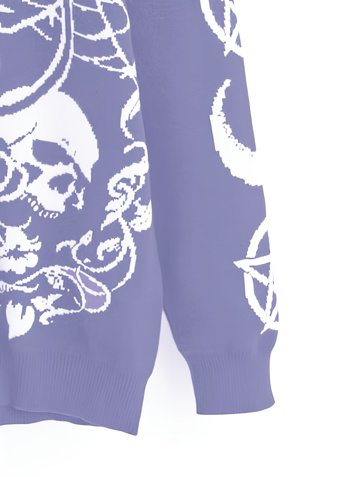 Purple Witch Cat Sweater