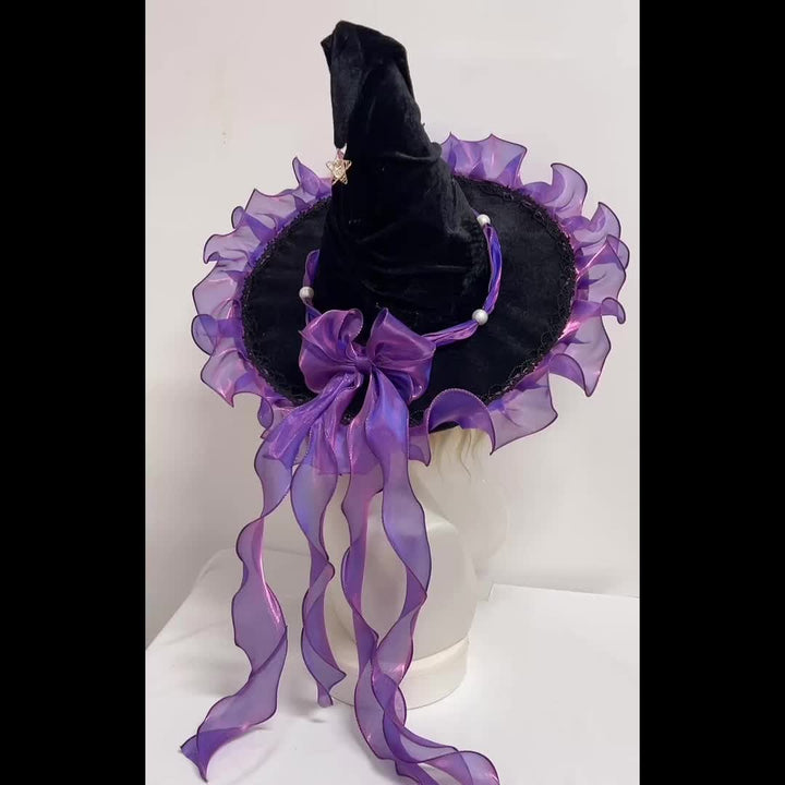 Purple Witch Halloween Hat