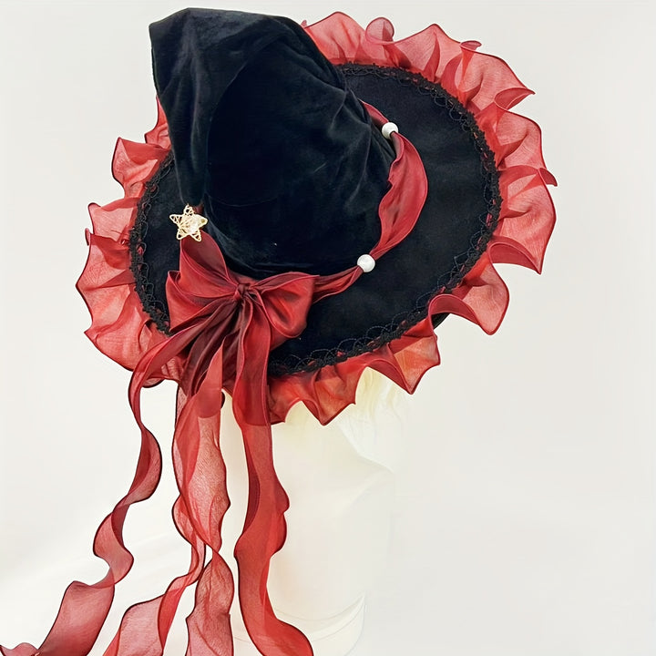 Red Bow Witch Hat