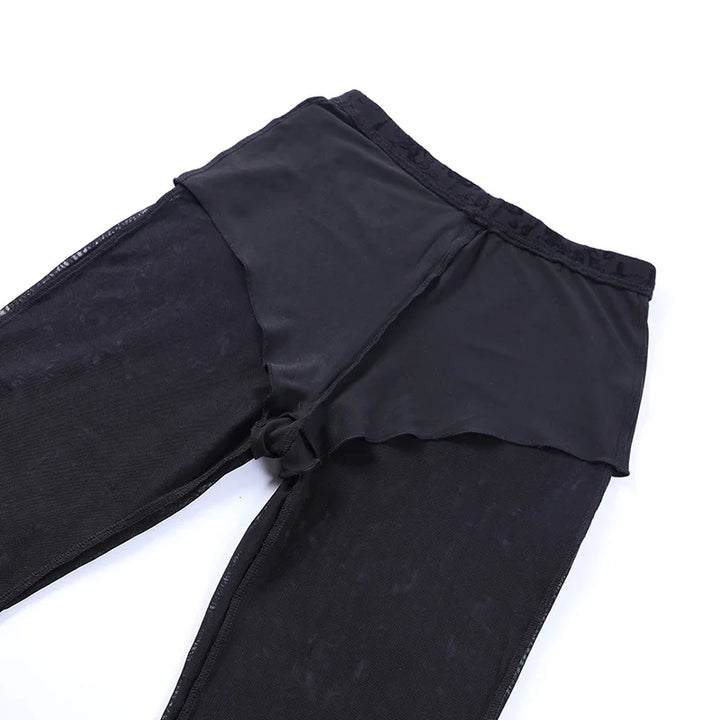 Hot Lace High Waist Flare Pants