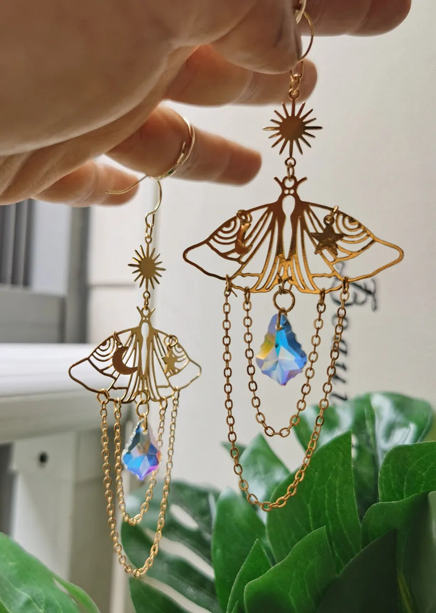 Buttertly Crystal Dangle Earrings