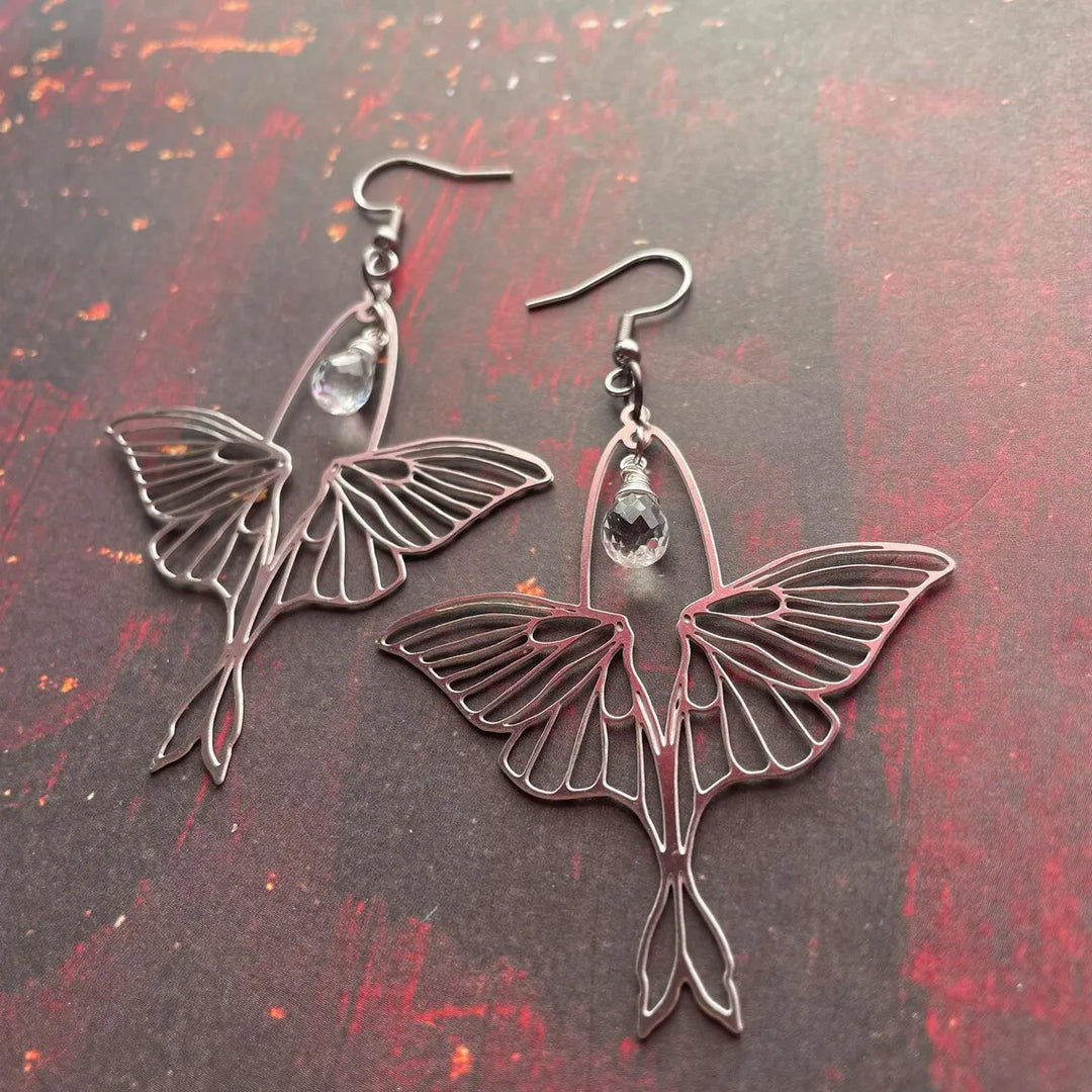 Buy Moth Crystal Earrings