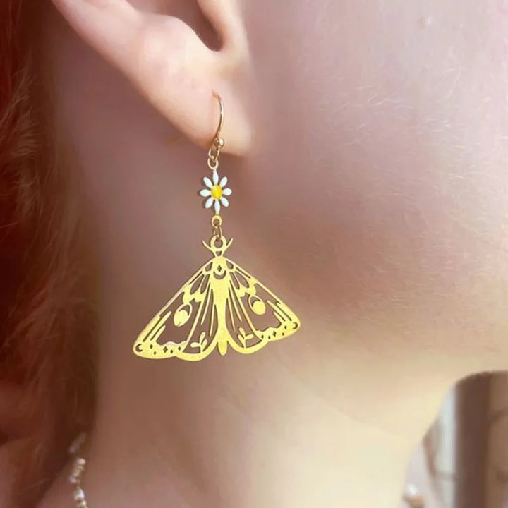 Moth Boho Earrings