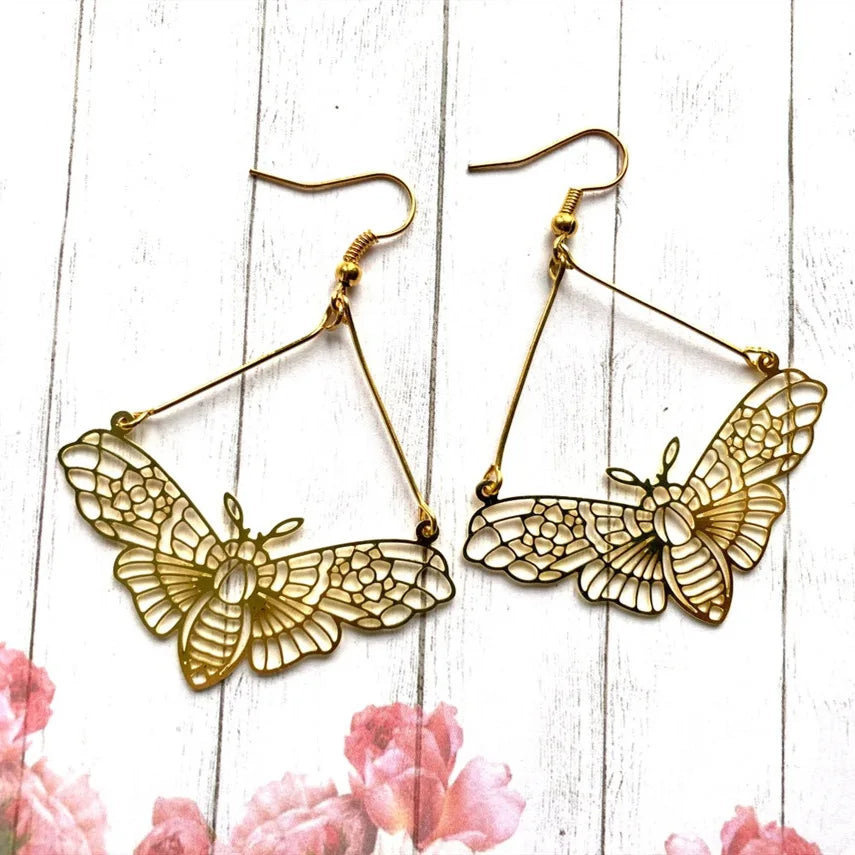 Butterfly Gold Earrings