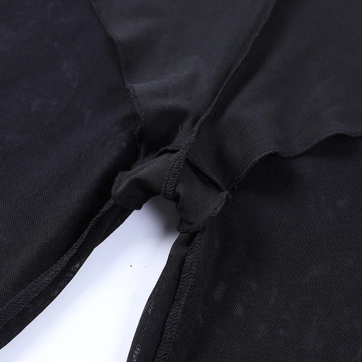 Inside Lace High Waist Flare Pants