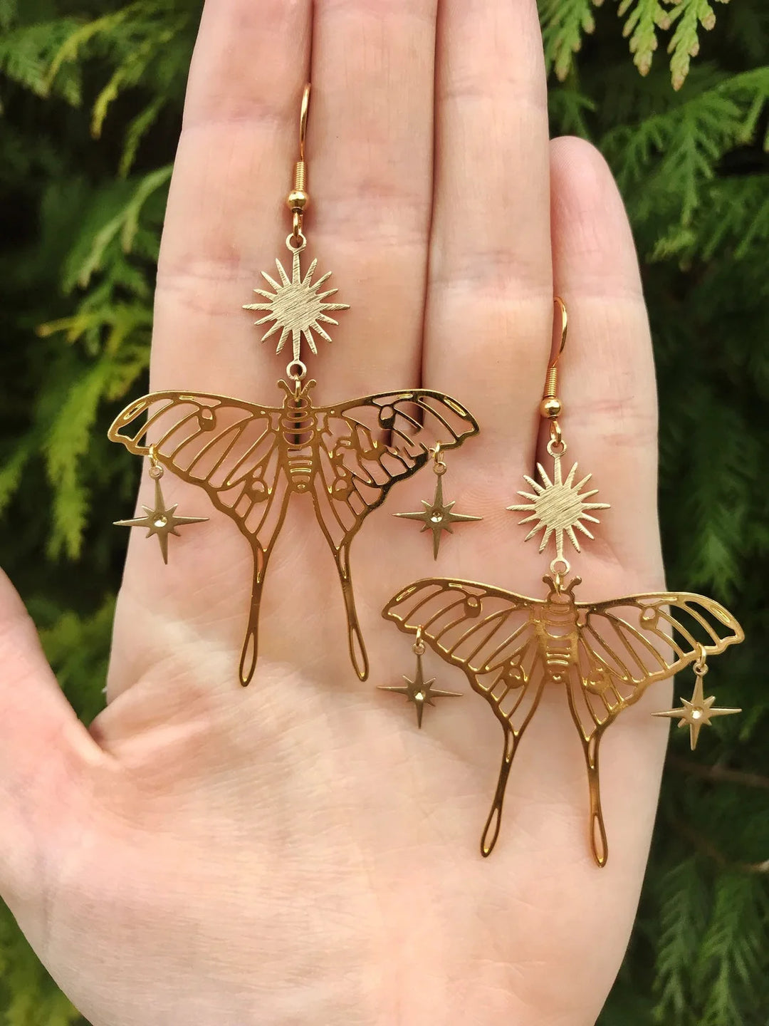 Buy Moth Gold Earrings