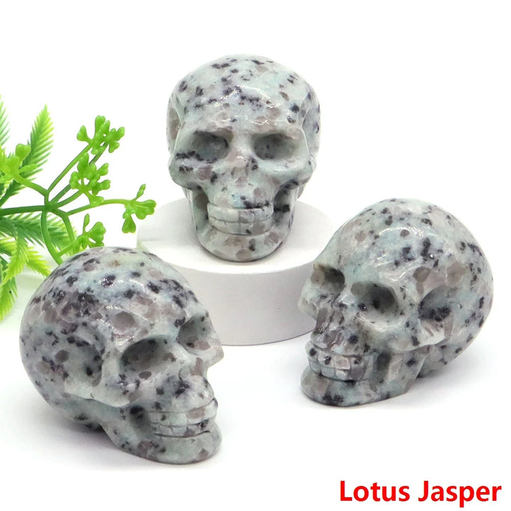 Lotus Jasper Crystal Skulls