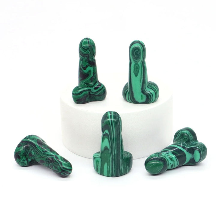 Malachite Crystal Penis