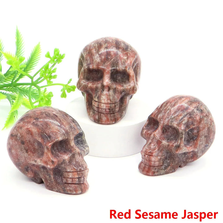 Sesame Jasper Crystal Skulls
