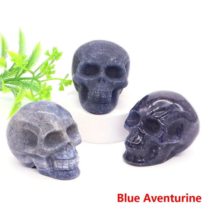 Blue Aventurine Crystal Skulls