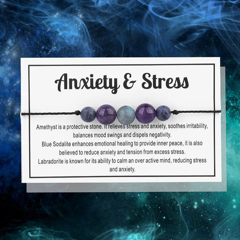 Anxiety & Stress Healing Stone Bead Bracelets