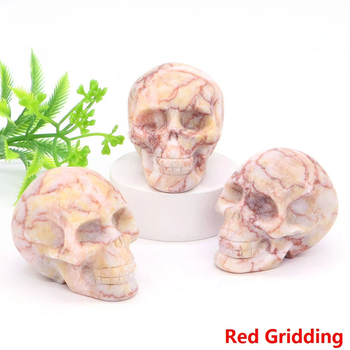 Red Gridding Crystal Skulls
