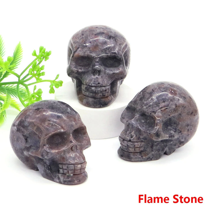 Flame Stone Skulls
