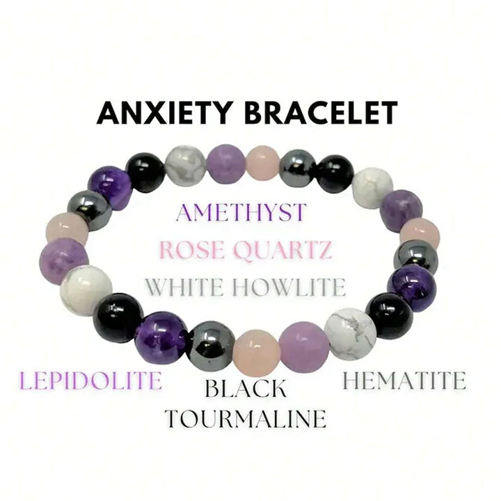 Anti Anxiety Stone Bead Bracelets