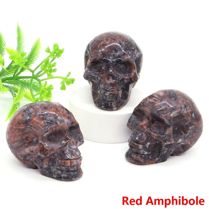 Amphibole Crystal Skulls