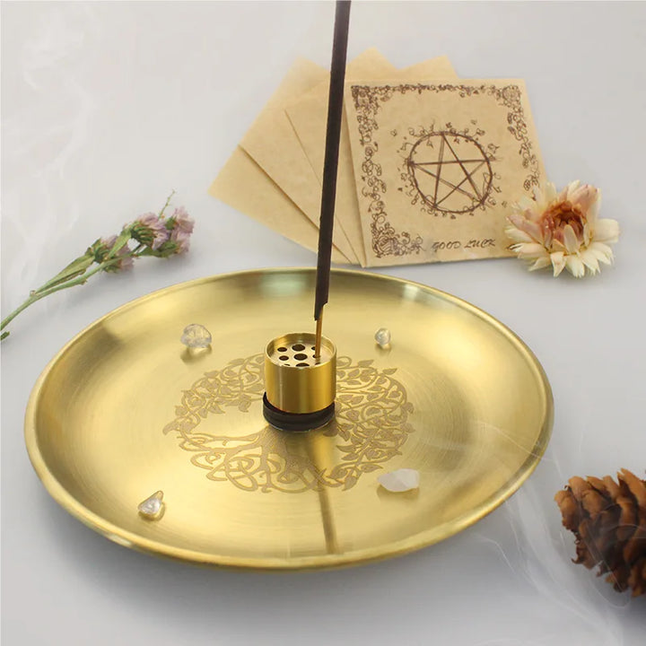 Tree Of Life Altar Incense Plate
