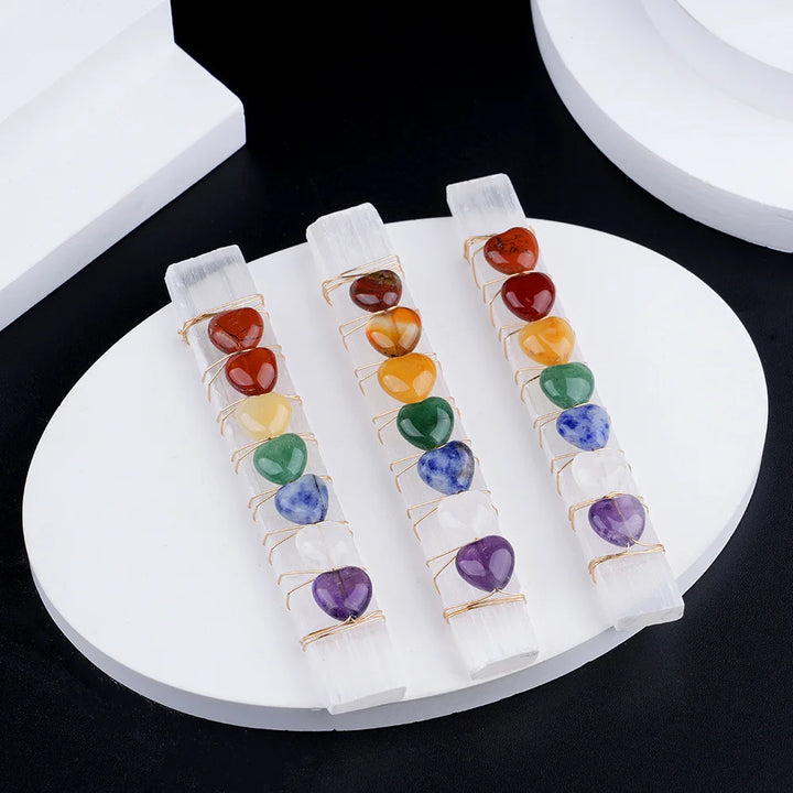 Buy Chakra Heart Selenite Wand