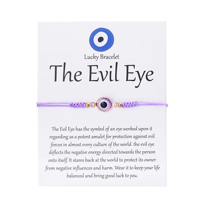 Purple Evil Eye Bracelets