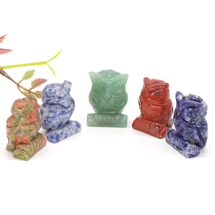 Owl Crystal Figurines