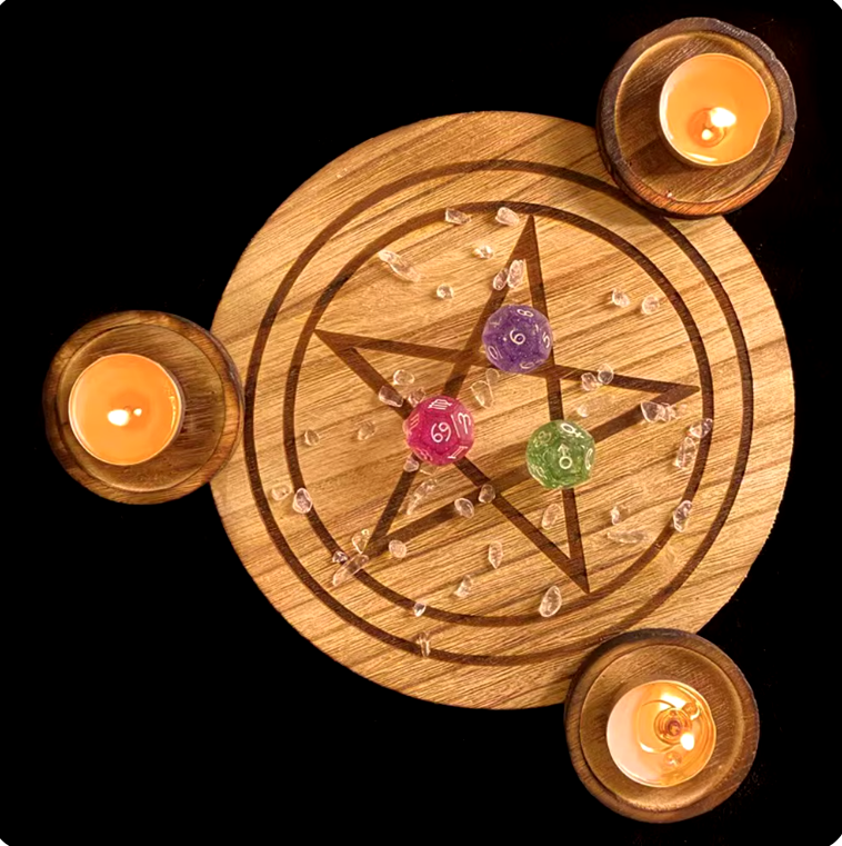 Pentacle Candle Holder