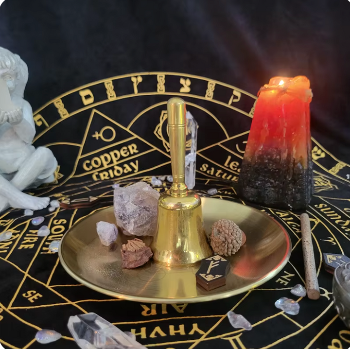 Witch Gold Altar Plates