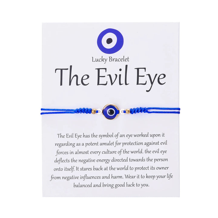 Blue Evil Eye Adjustable Bracelets