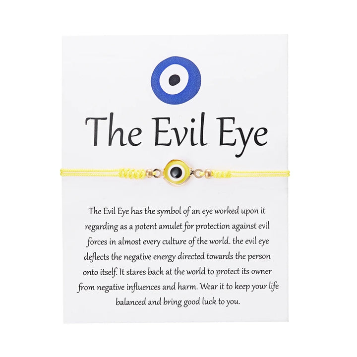 Yellow Evil Eye Bracelets