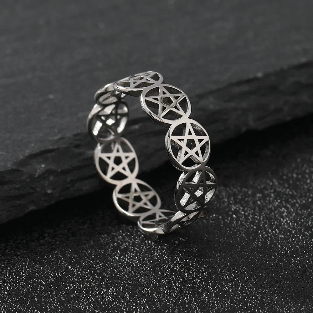 Pentacle Silver Rings