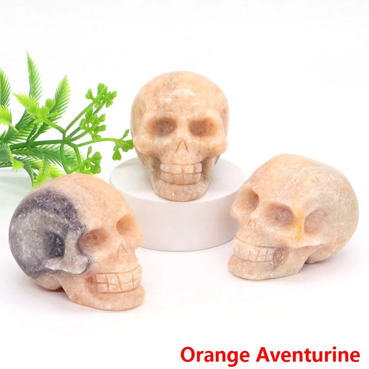 Orange Aventurine Crystal Skulls