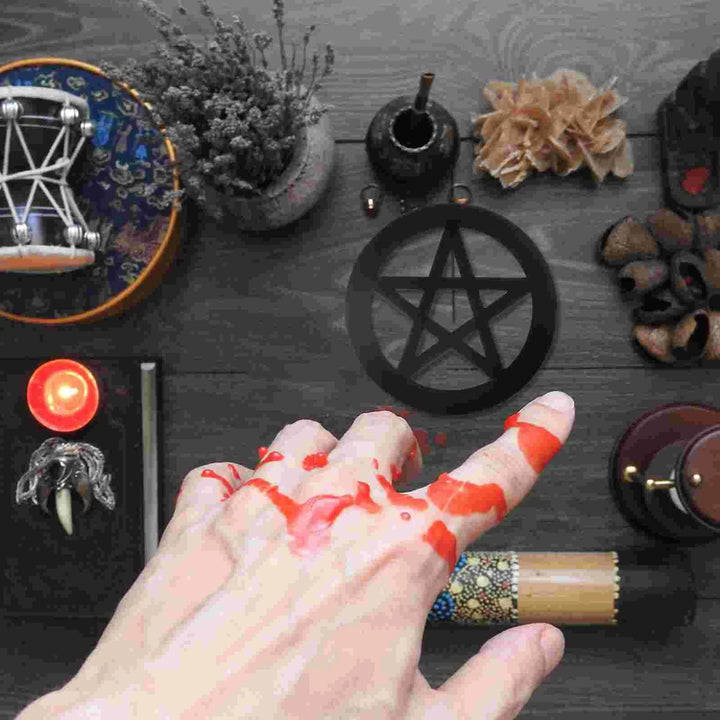 Pentacle Wood Altar Tile