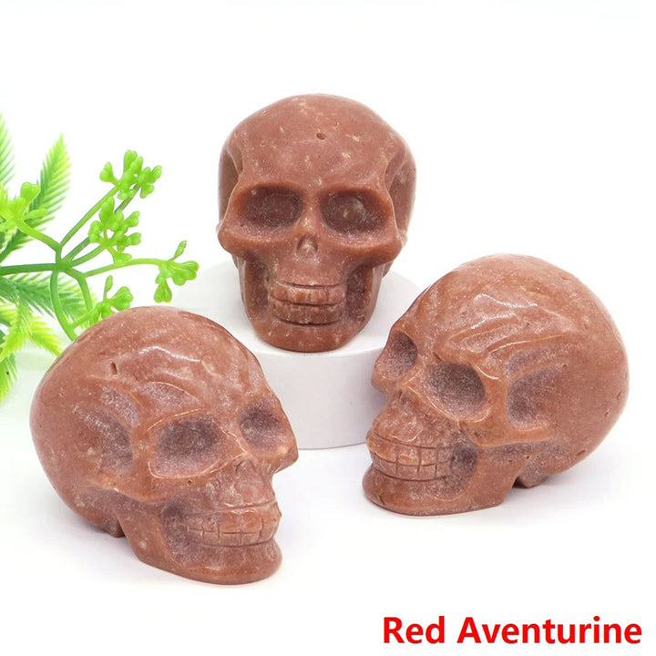 Red Aventurine Crystal Skulls