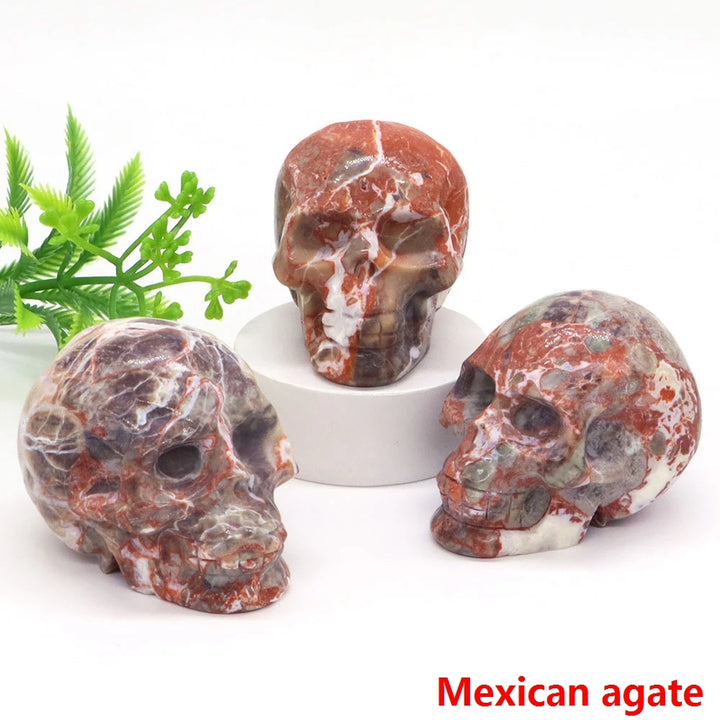 Mexican Agate Crystal Skulls