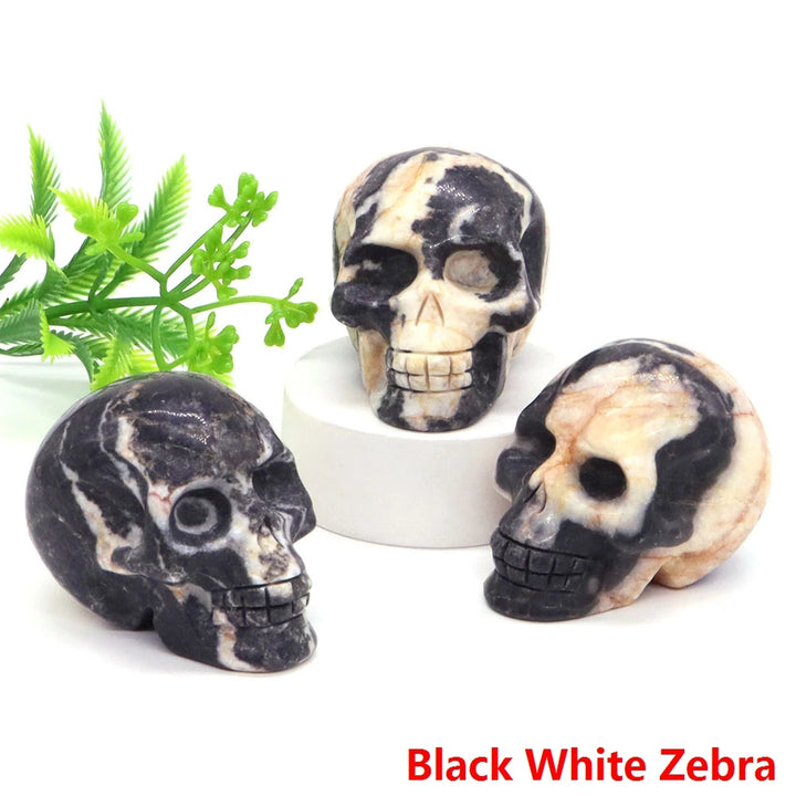 Zebra Jasper Crystal Skulls