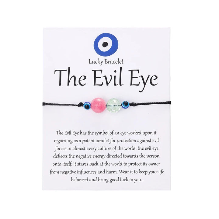 Crystal Evil Eye Adjustable Bracelets