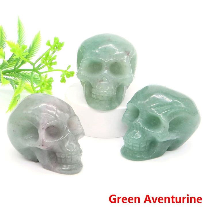 Green Aventurine Crystal Skulls