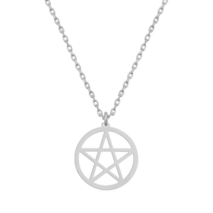 Silver Pentacle Necklaces